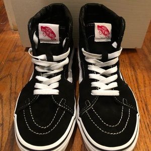 Vans Black and White High-Top Sneakers
